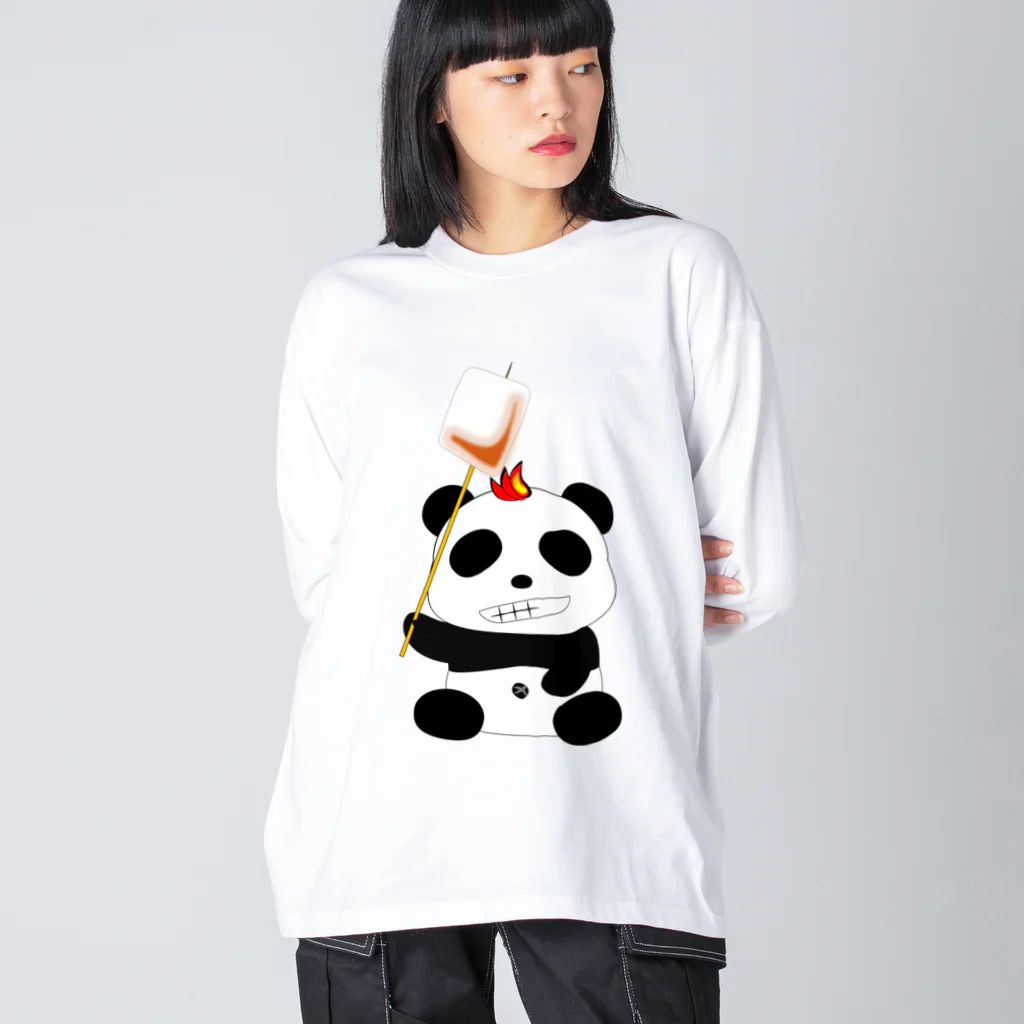 焚き火パンダの焚き火パンダ Big Long Sleeve T-Shirt