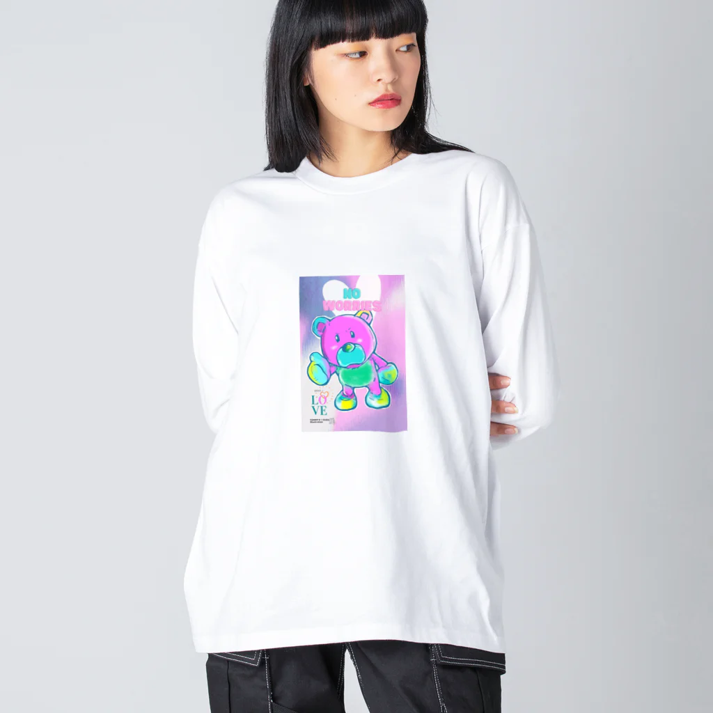 TOMMY★☆ZAWA　ILLUSTRATIONのだいじょうぶ。くま。カラー。 Big Long Sleeve T-Shirt