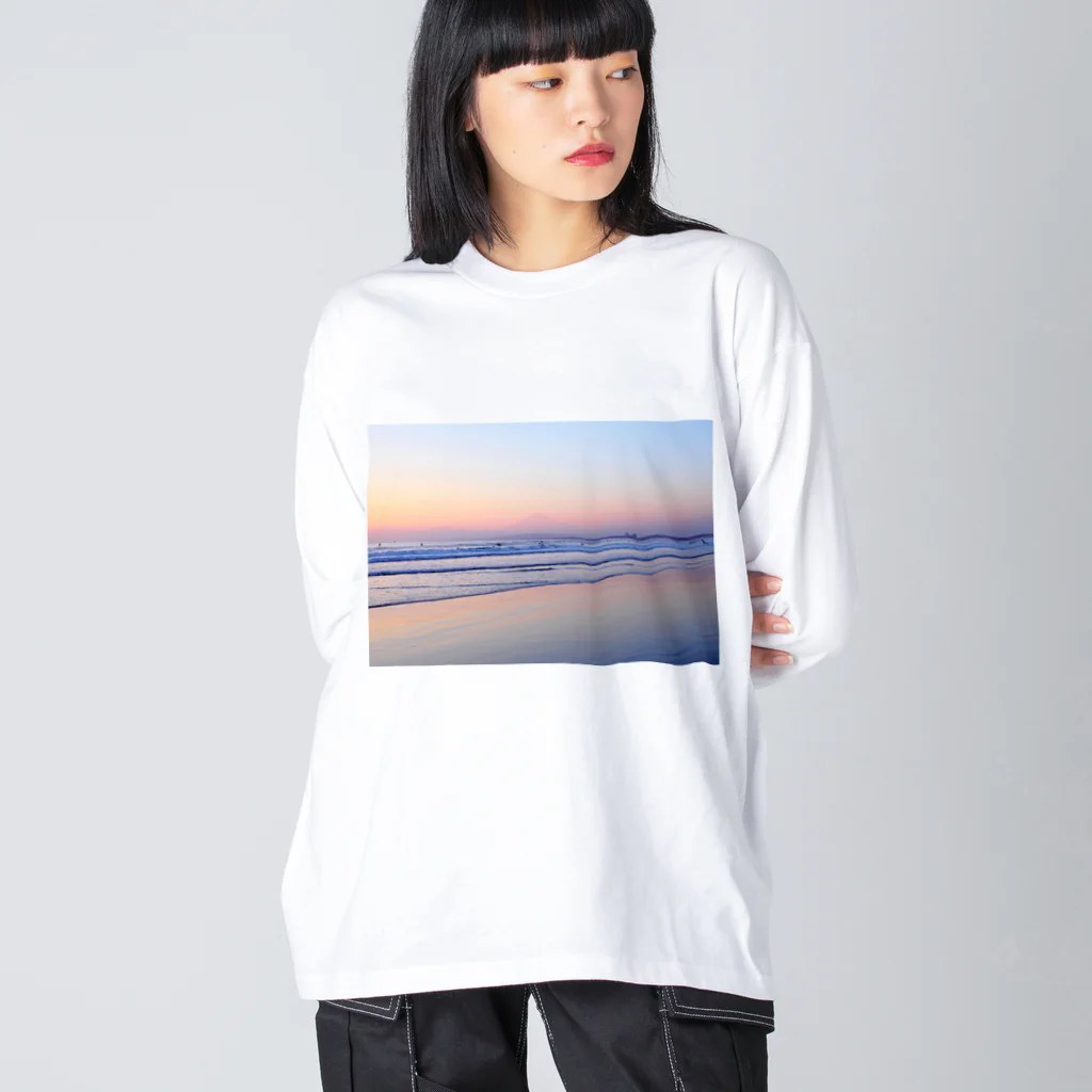 photo-kiokuの湘南 Big Long Sleeve T-Shirt