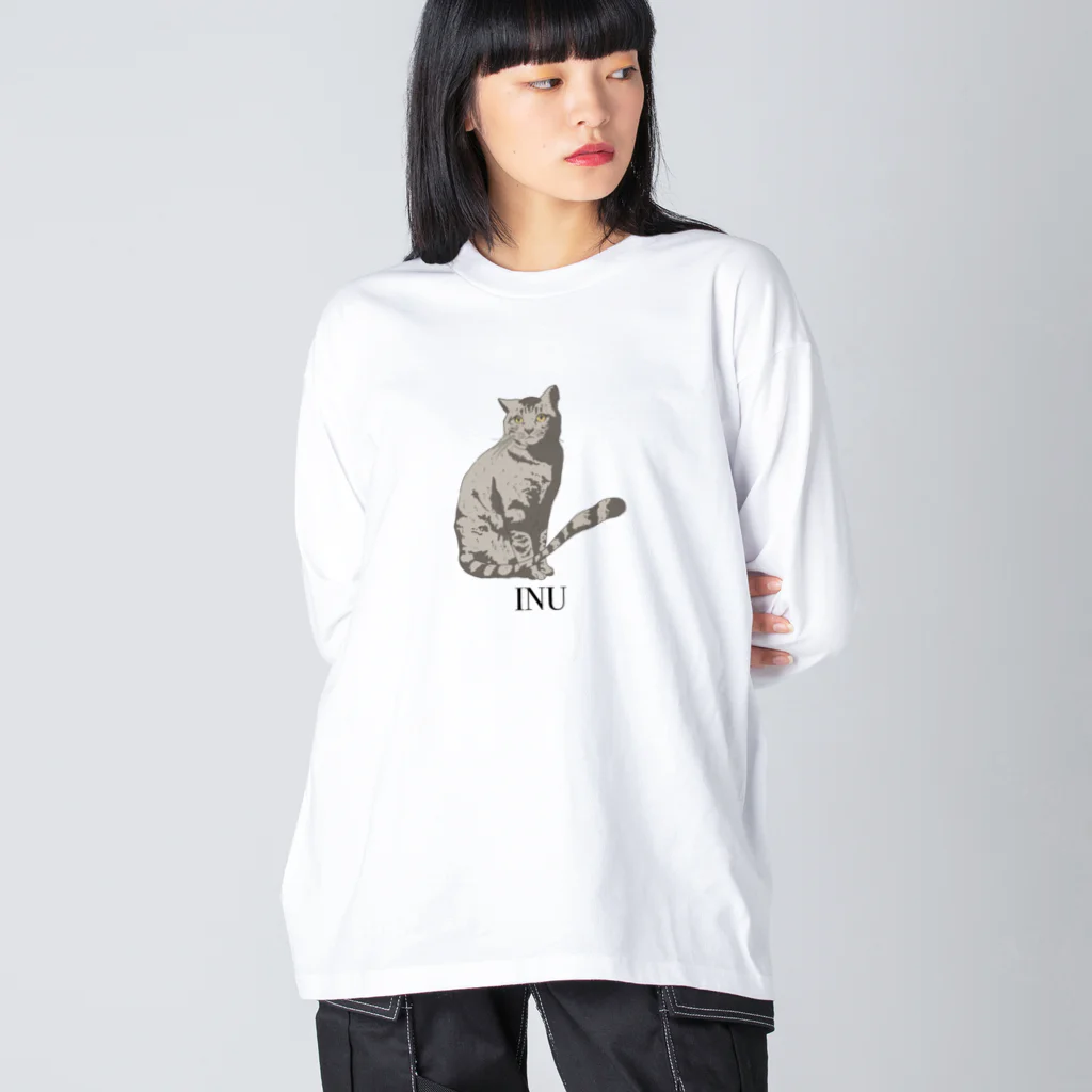 amayadoriのINU ビッグシルエットロングスリーブTシャツ