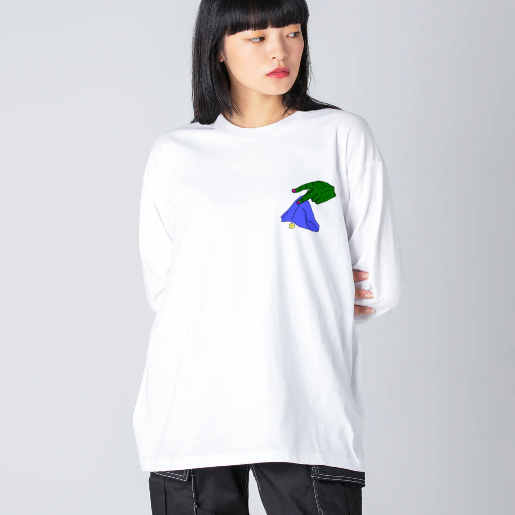 さばんなのさばのはなかみてぃっしゅ ビッグシルエットロングスリーブTシャツ