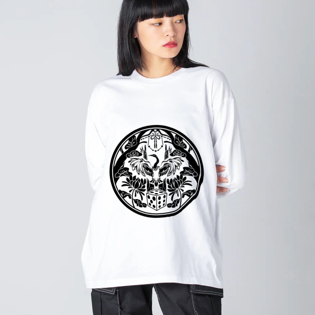 TSURUHA SHIGOROKU SHOPの鶴羽四五六モチーフ Big Long Sleeve T-Shirt