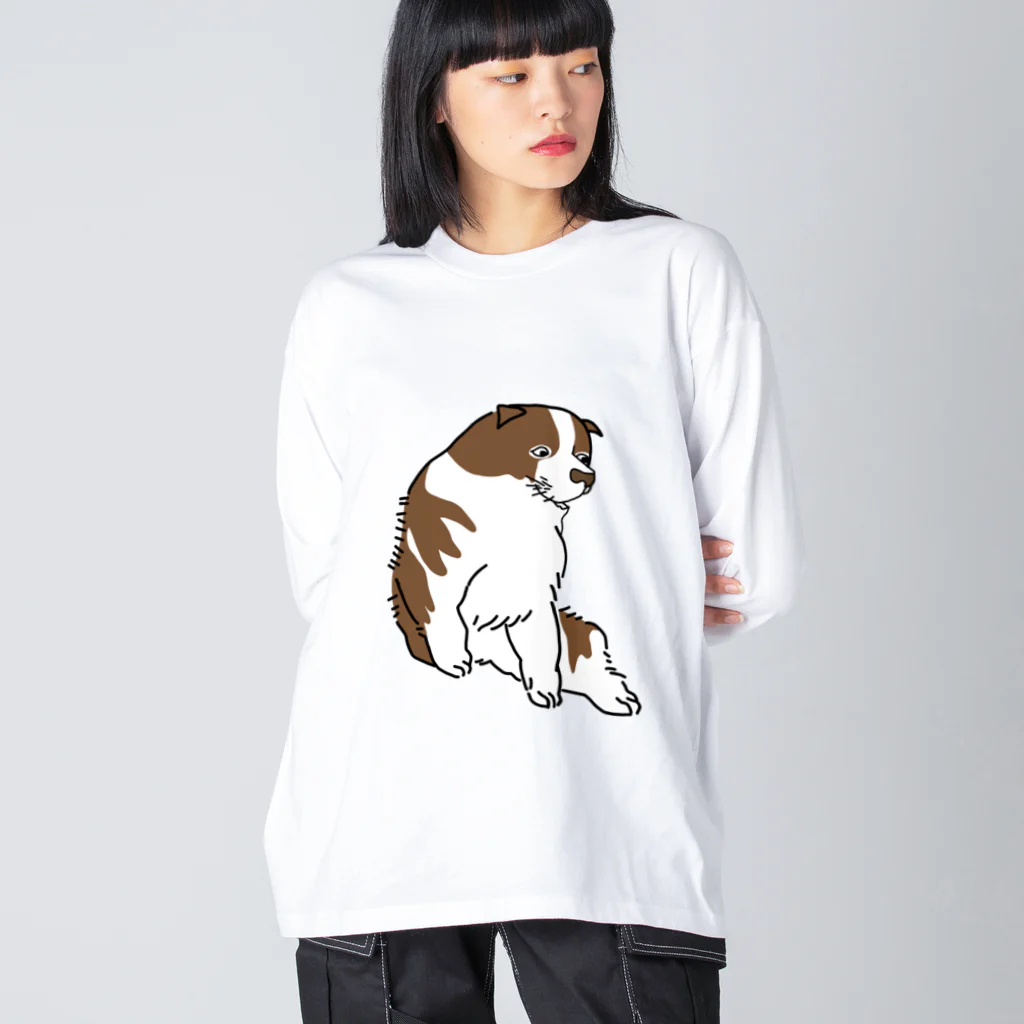 nanamaru worksの蘆雪犬B Big Long Sleeve T-Shirt