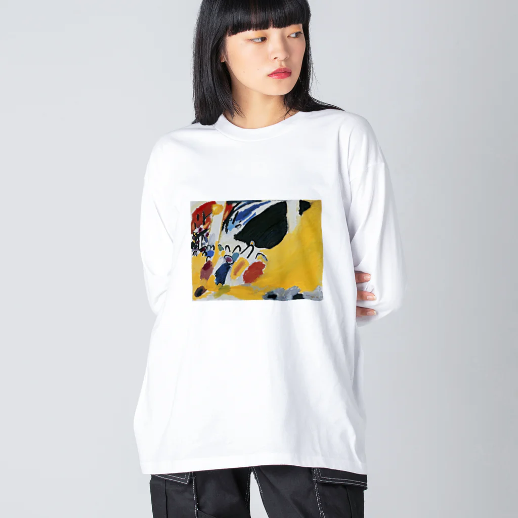 impressionismのWassily Kandinsky - Impression III (Konzert) ビッグシルエットロングスリーブTシャツ