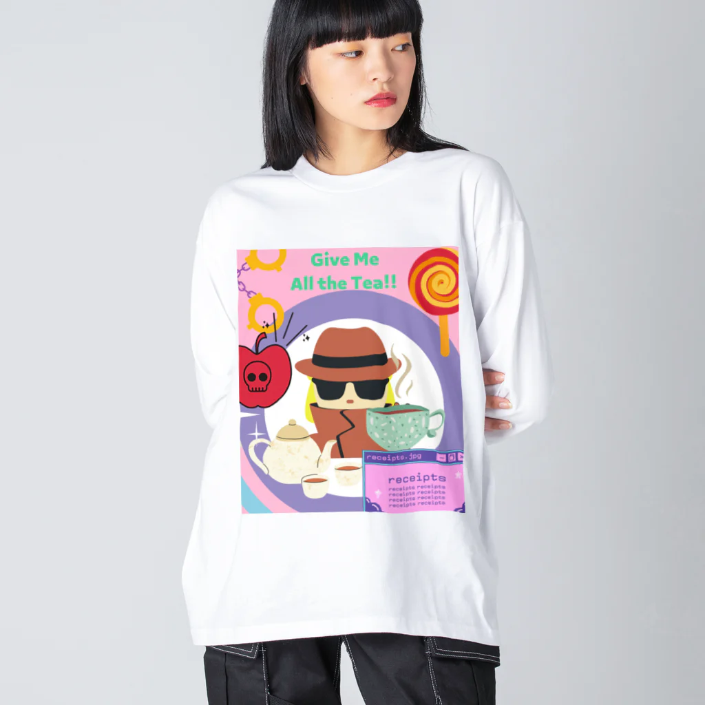 IzumiracleのGive me all the Tea! Big Long Sleeve T-Shirt