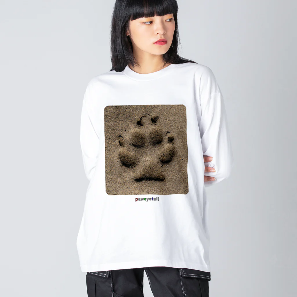 paweyetailの犬の足跡 ビッグシルエットロングスリーブTシャツ