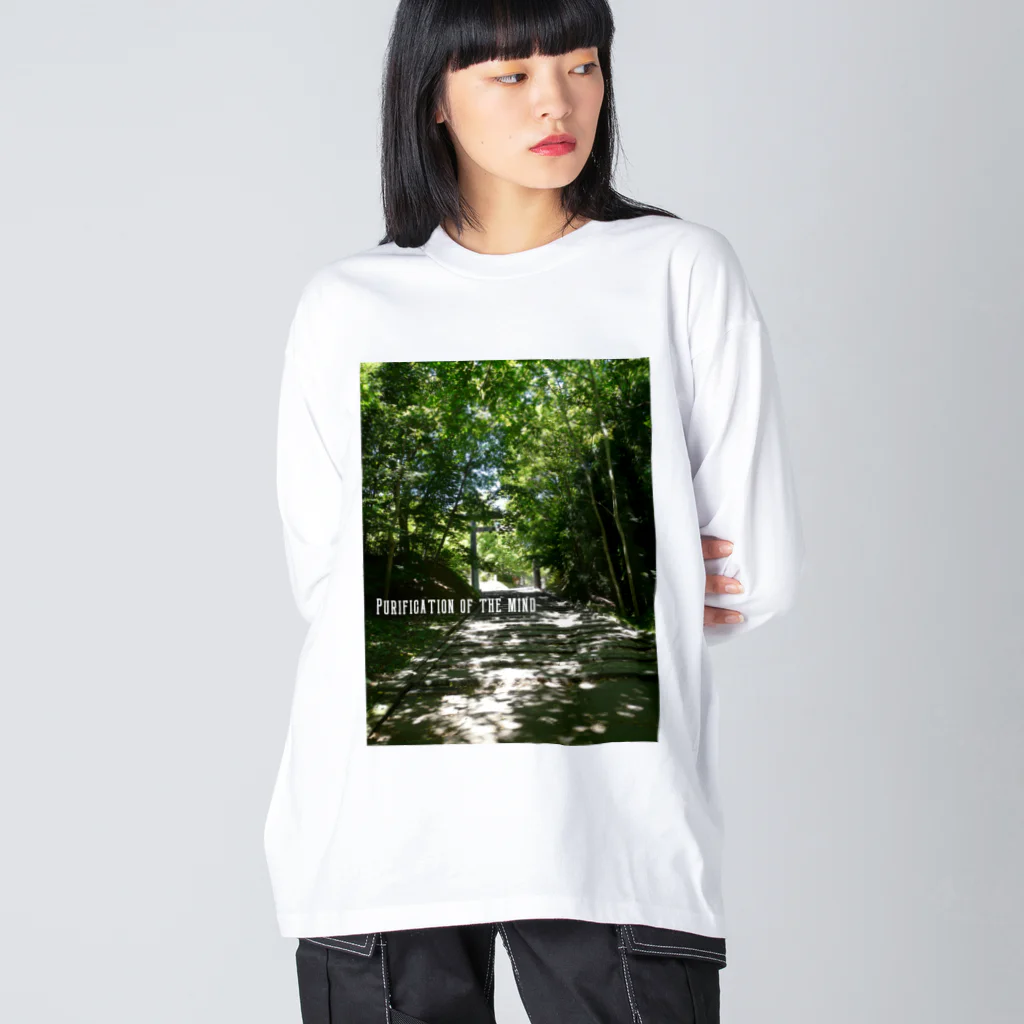 TAKUYA DESIGN WORKSのPurification of the mind Big Long Sleeve T-Shirt