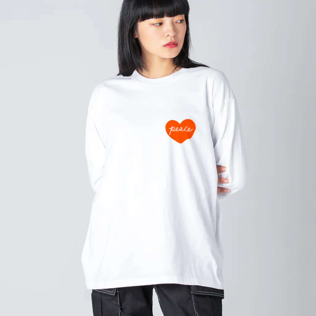 おばあちゃんのオレンジハート Big Long Sleeve T-Shirt