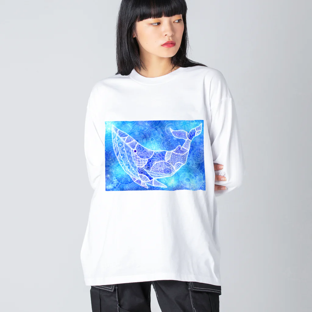 そのへんの黒猫の鯨 Big Long Sleeve T-Shirt