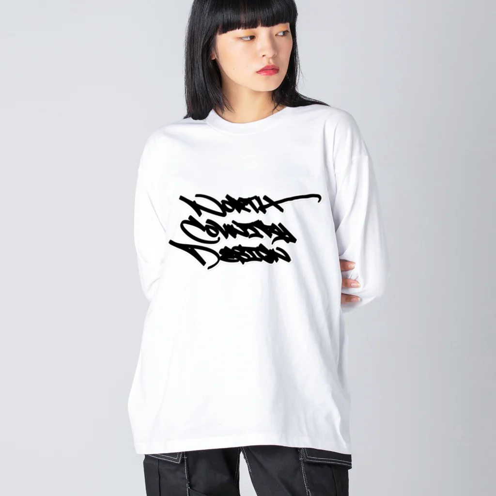 NorthCountryDesignのNorthCountryDesign タギングデザイン ビッグシルエットロングスリーブTシャツ