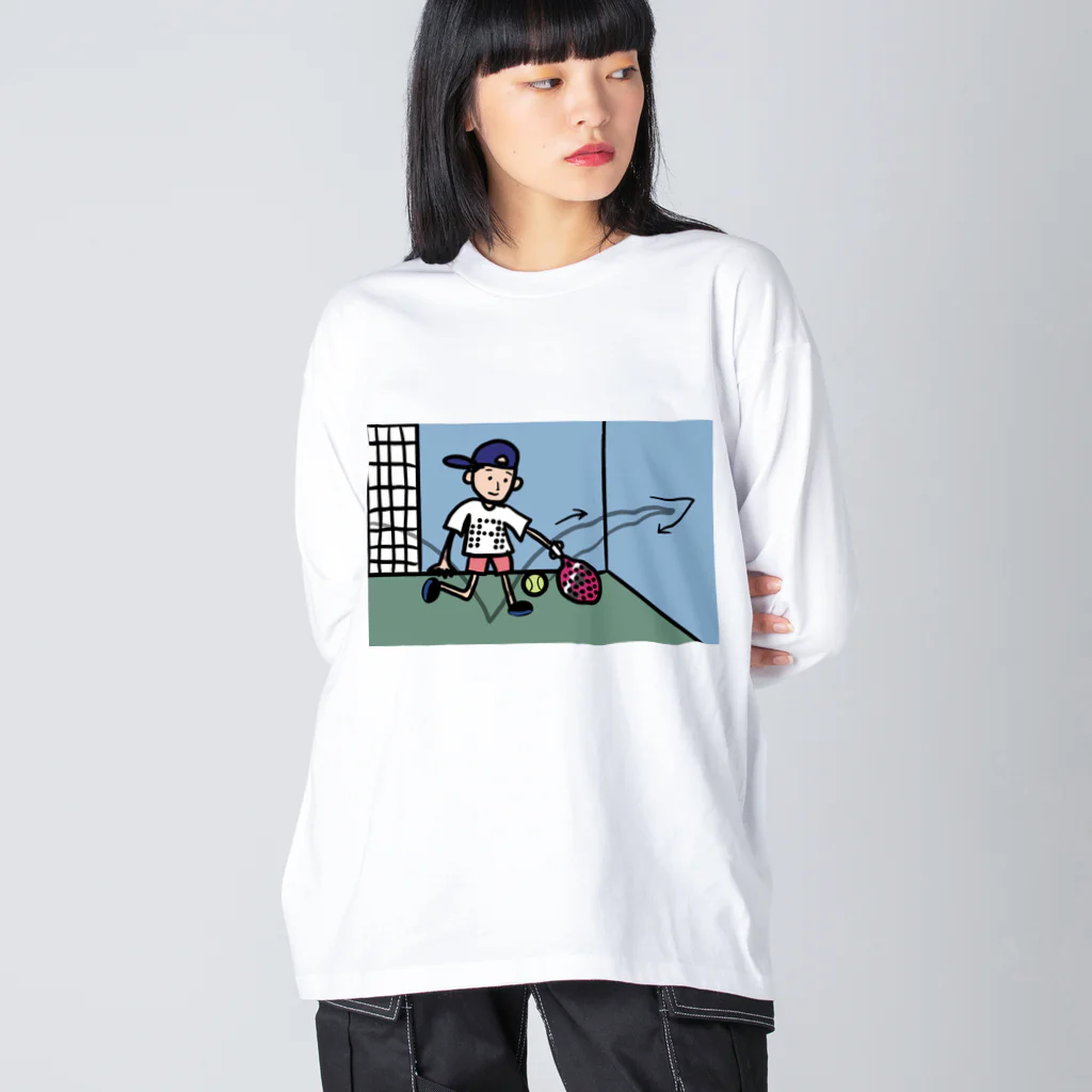 たむ小パデル部のパデル部あき画伯レボテ黒ロゴバージョン Big Long Sleeve T-Shirt