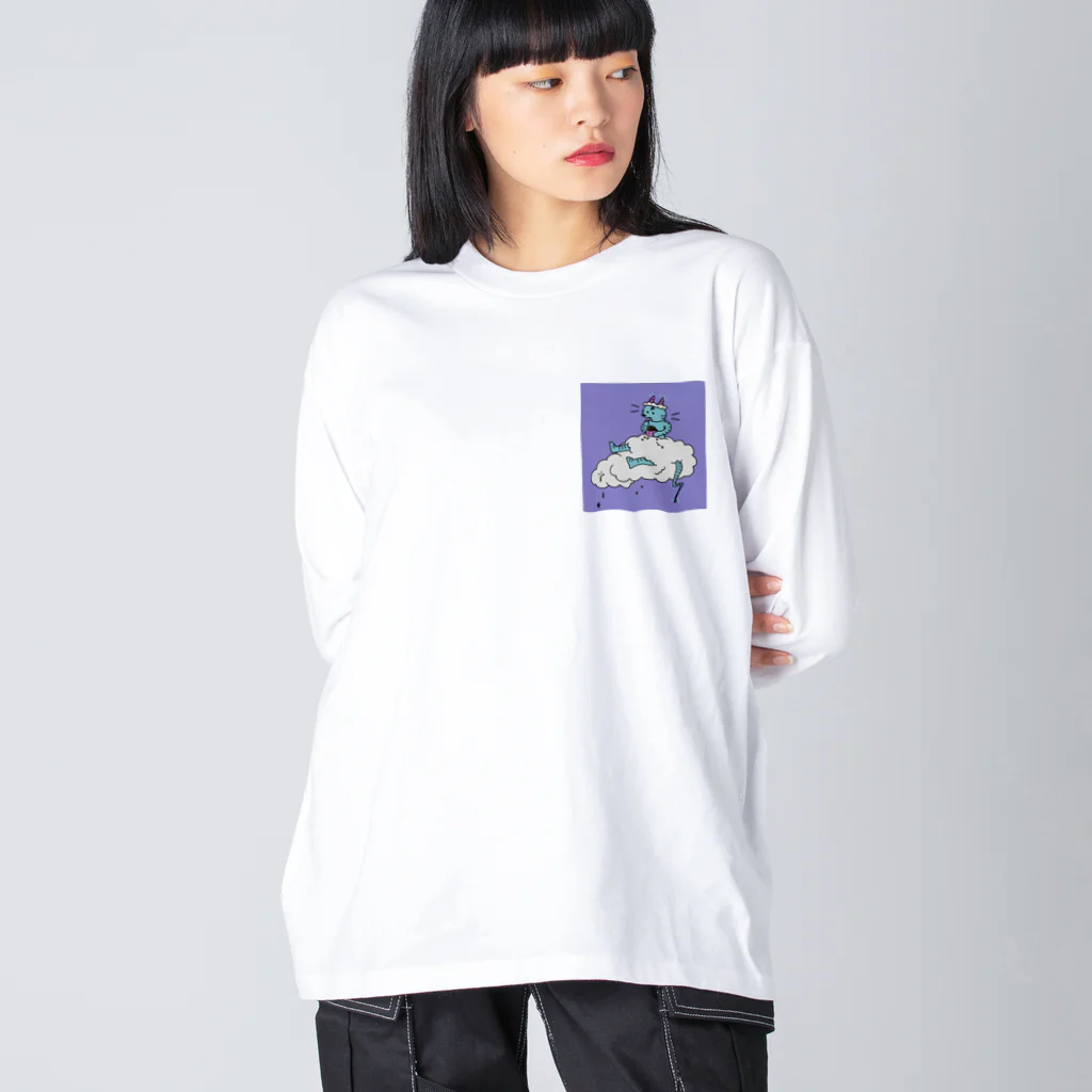 ISUKEのかみなりくん ビッグシルエットロングスリーブTシャツ