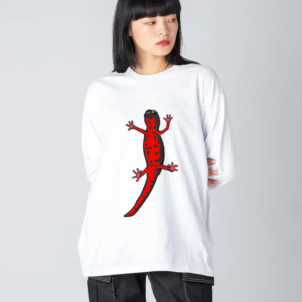 LalaHangeulのアカハライモリさん　文字無し Big Long Sleeve T-Shirt