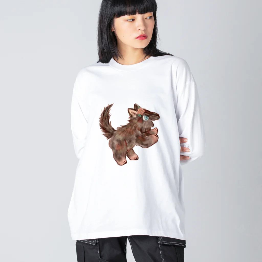 ノアオオカミのオオカミのウルフル Big Long Sleeve T-Shirt