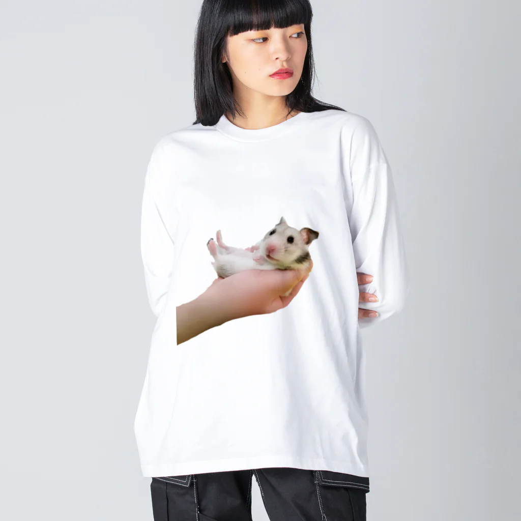 しょちゃぷにの手乗りハム・みるちゃん ビッグシルエットロングスリーブTシャツ