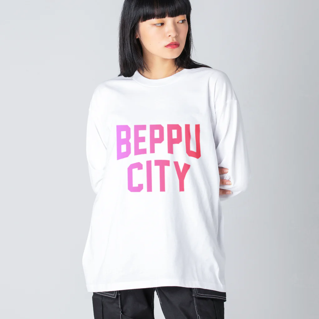 JIMOTOE Wear Local Japanの別府市 BEPPU CITY Big Long Sleeve T-Shirt