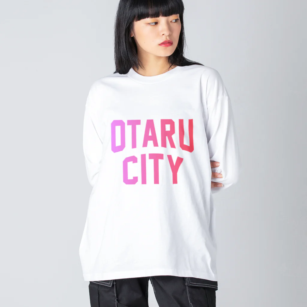 JIMOTOE Wear Local Japanの小樽市 OTARU CITY Big Long Sleeve T-Shirt