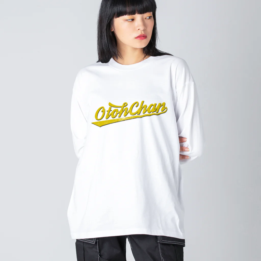 部屋とデニムとわたしのレトロお父ちゃん ビッグシルエットロングスリーブTシャツ