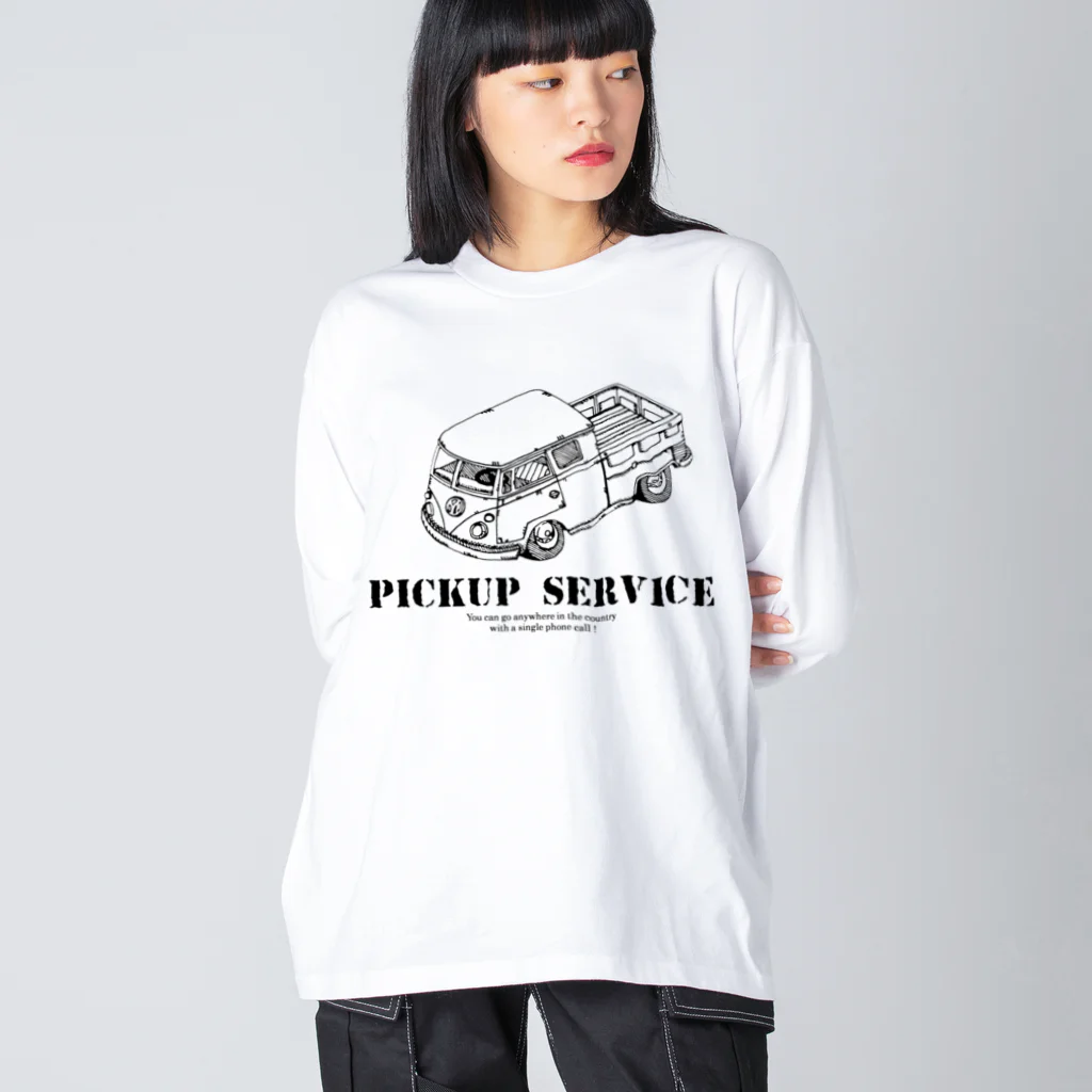 Nhat markのpick up service Big Long Sleeve T-Shirt