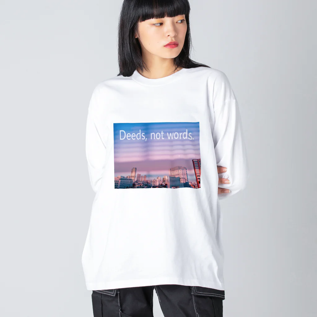 KEITOの東京の夕暮れ ビッグシルエットロングスリーブTシャツ