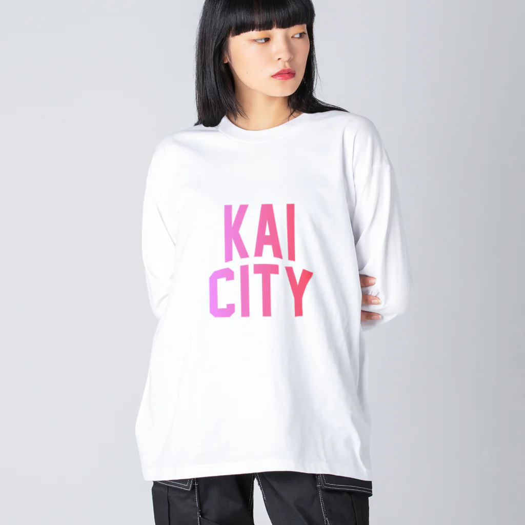 JIMOTOE Wear Local Japanの甲斐市 KAI CITY Big Long Sleeve T-Shirt