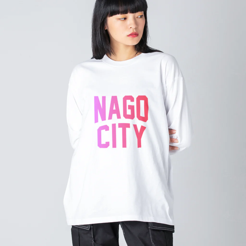 JIMOTOE Wear Local Japanの名護市 NAGO CITY Big Long Sleeve T-Shirt