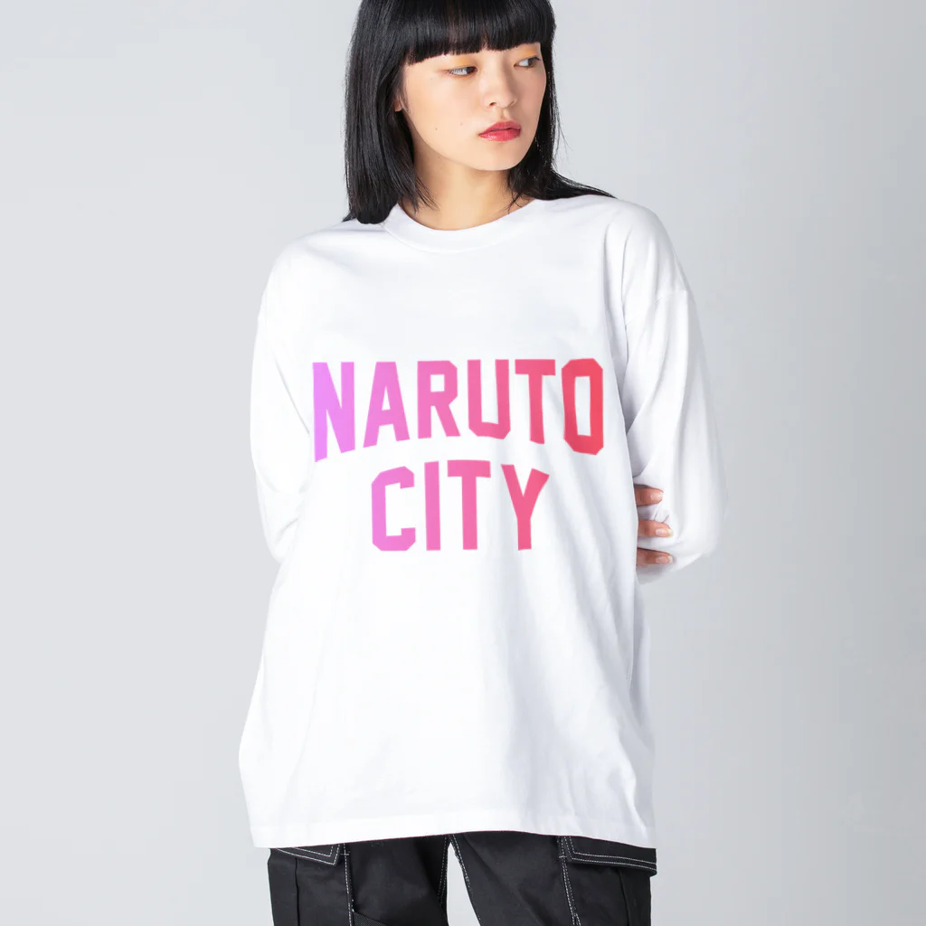 JIMOTOE Wear Local Japanの鳴門市 NARUTO CITY Big Long Sleeve T-Shirt