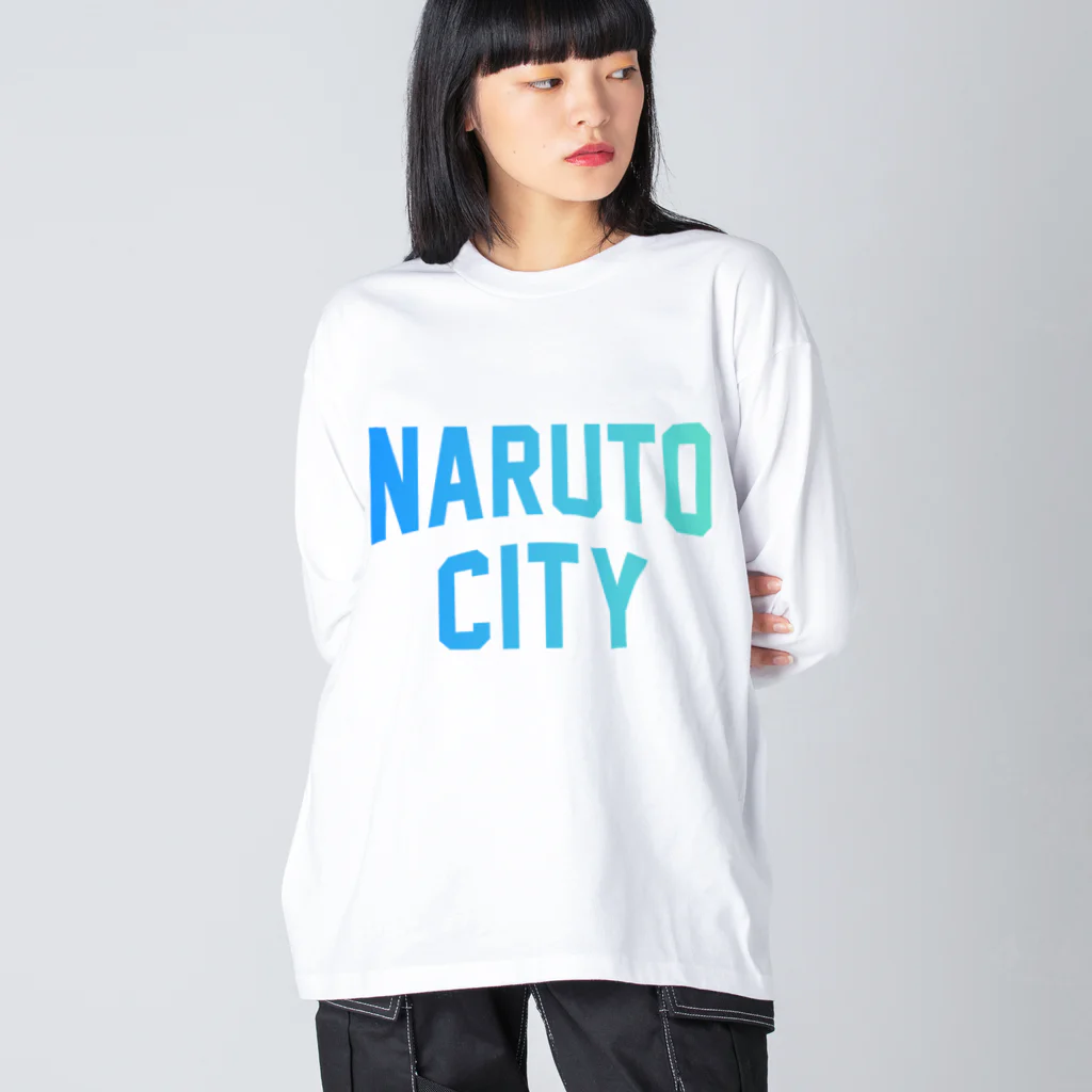 JIMOTOE Wear Local Japanの鳴門市 NARUTO CITY Big Long Sleeve T-Shirt