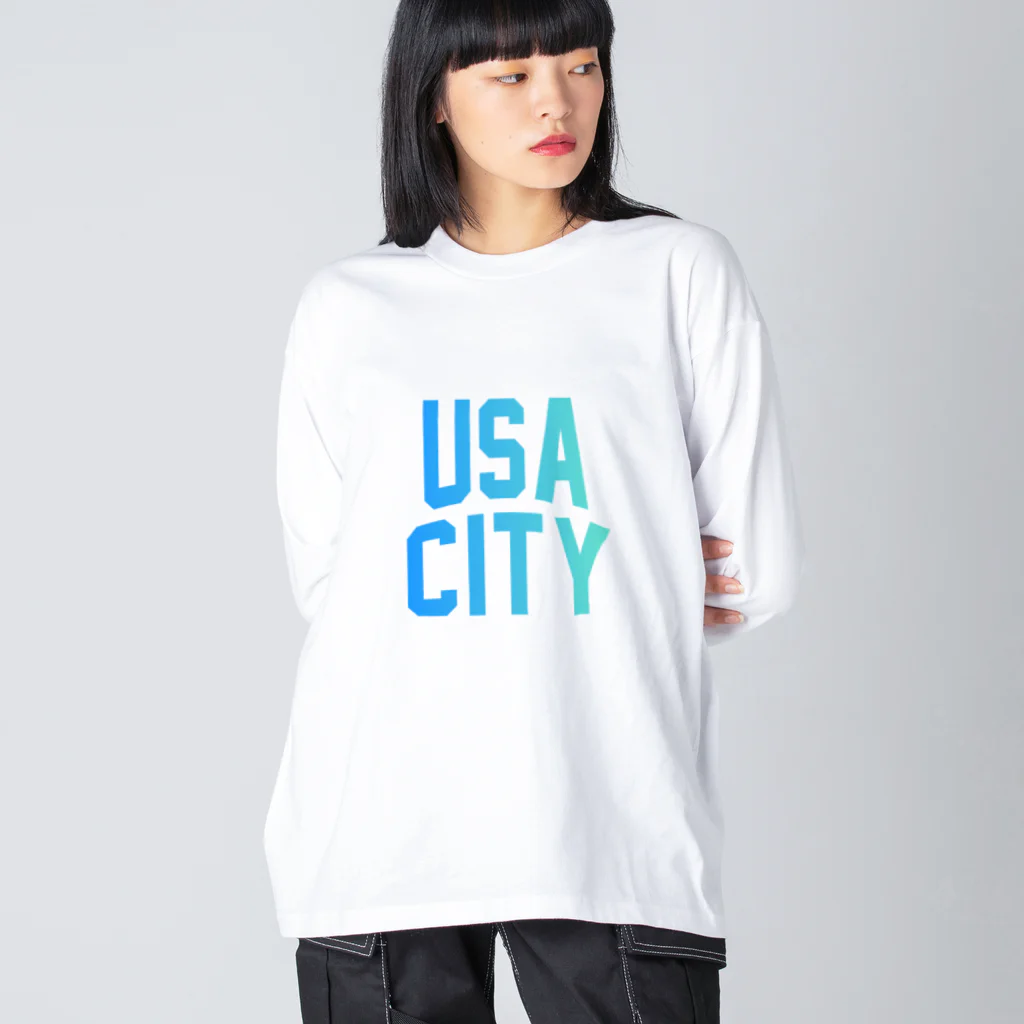 JIMOTOE Wear Local Japanの宇佐市 USA CITY ビッグシルエットロングスリーブTシャツ