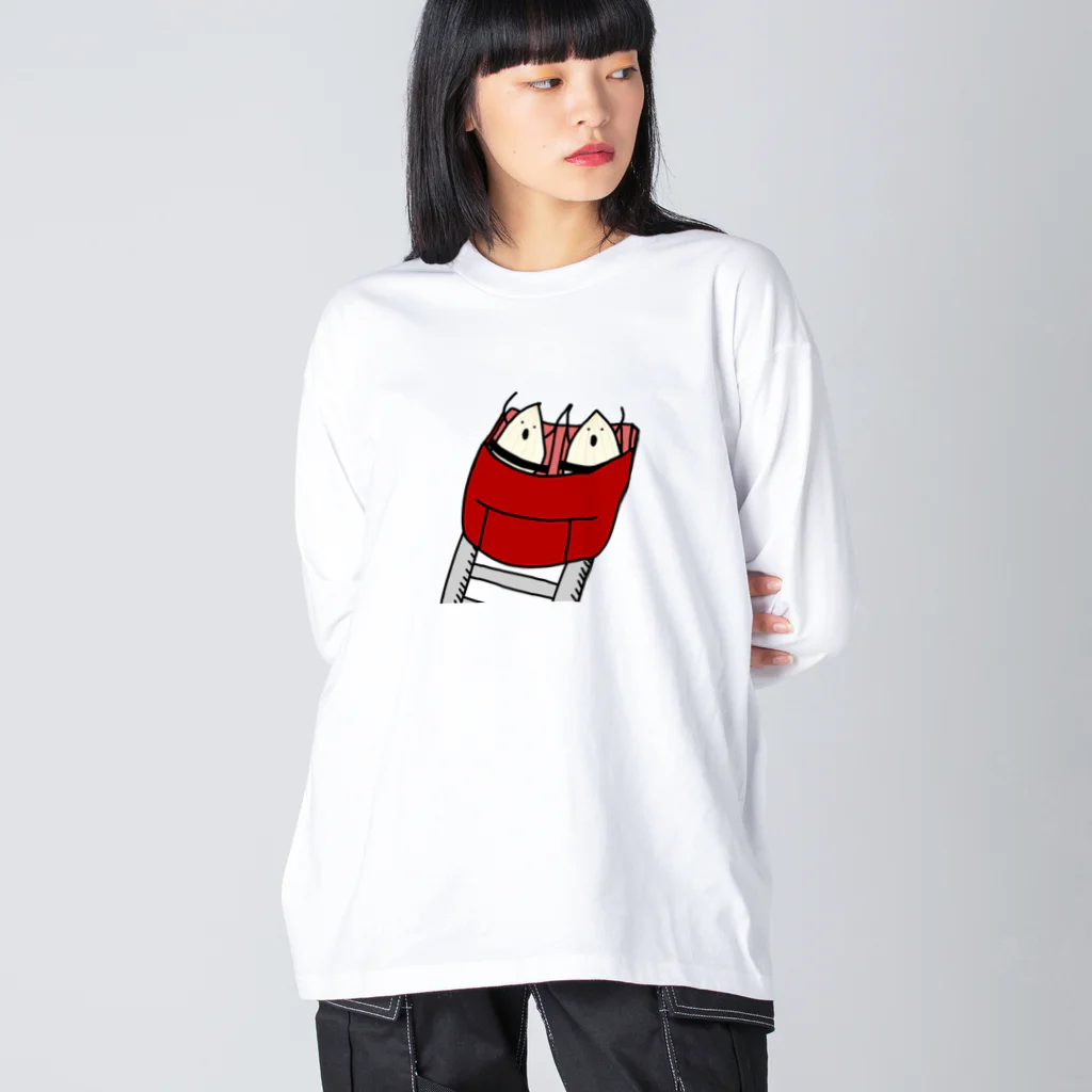 ＋Whimsyの絶叫らっきょう Big Long Sleeve T-Shirt