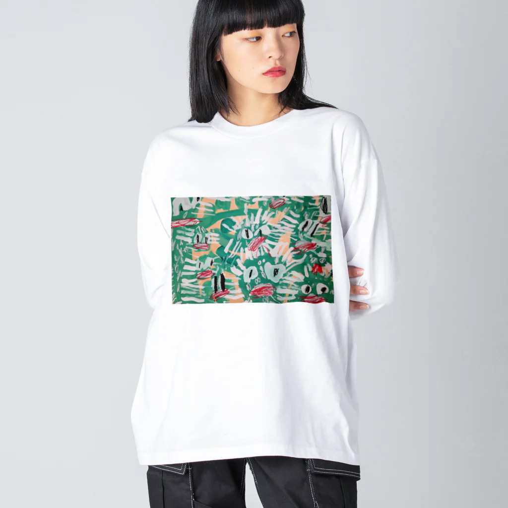 デンデンのサボサボテン Big Long Sleeve T-Shirt