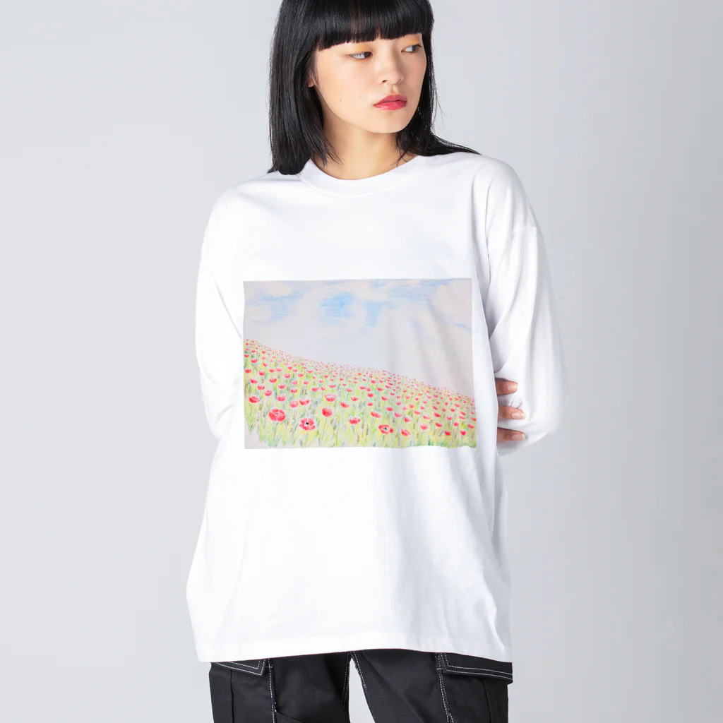 gentianのポピー Big Long Sleeve T-Shirt