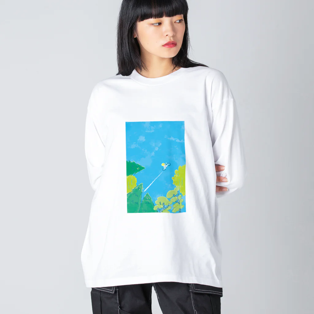 さかがわ成美の初夏の風を走る　 Big Long Sleeve T-Shirt