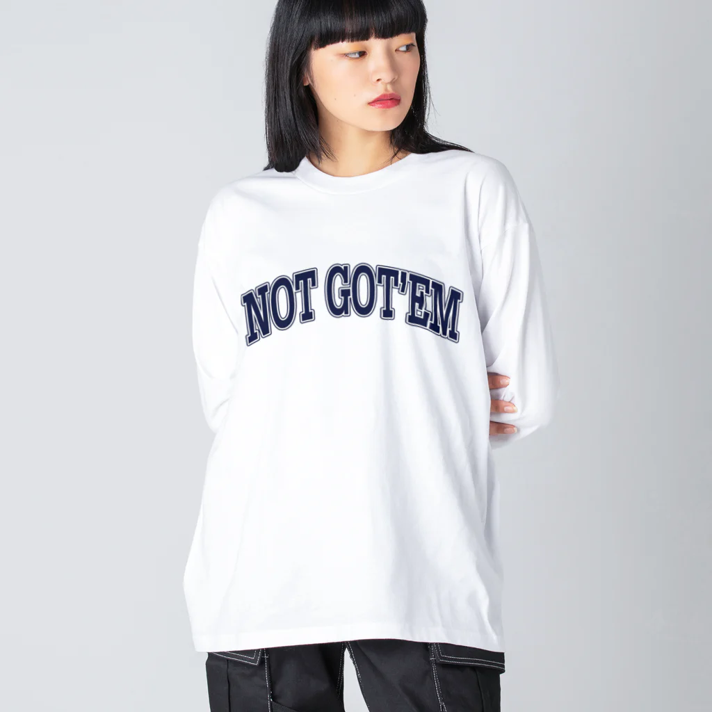 NO SNEAKERS SHOPのCOLLEGE LOGO NOT GOT'EM 루즈핏 롱 슬리브 티셔츠