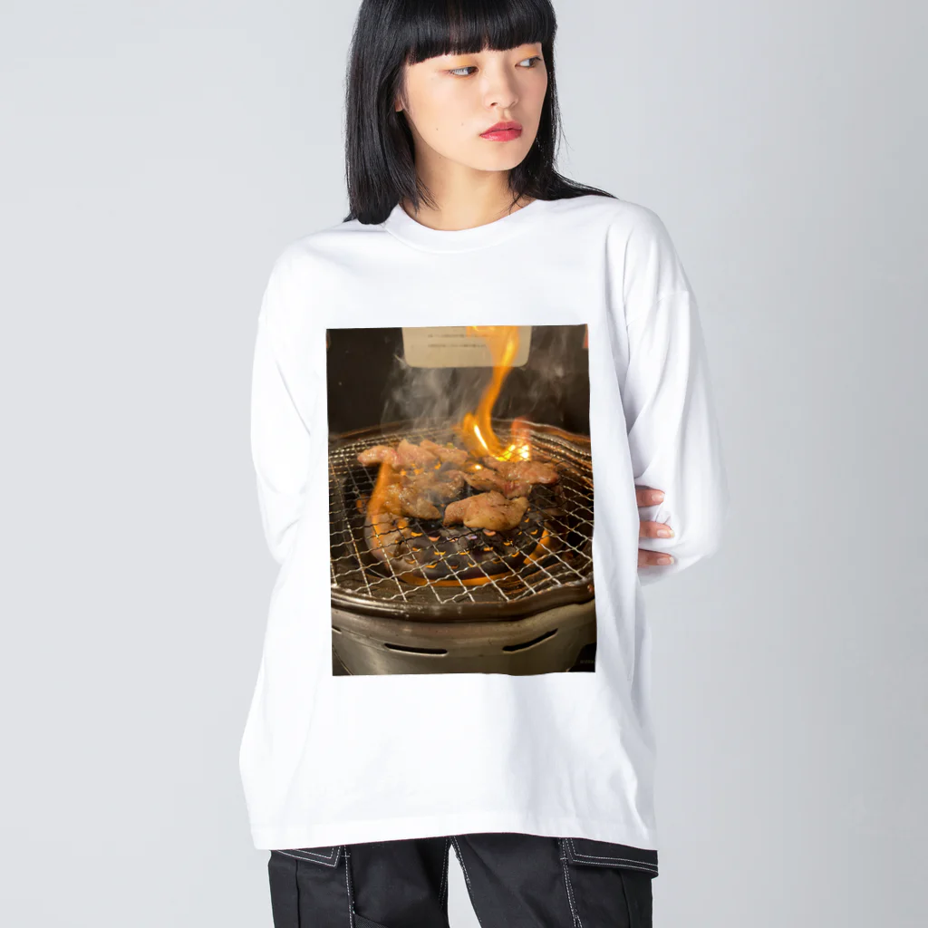 長期高温熟成の焼肉くん ビッグシルエットロングスリーブTシャツ