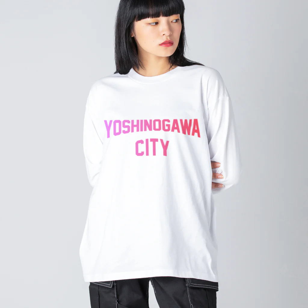 JIMOTOE Wear Local Japanの吉野川市 YOSHINOGAWA CITY Big Long Sleeve T-Shirt