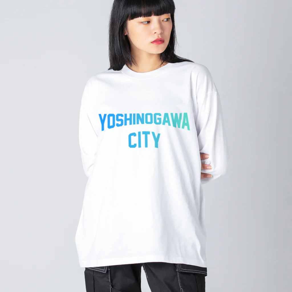 JIMOTOE Wear Local Japanの吉野川市 YOSHINOGAWA CITY Big Long Sleeve T-Shirt