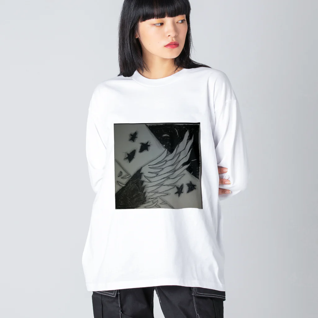 煮干し/Sardinaの堕天〜Fallen angel〜 Big Long Sleeve T-Shirt