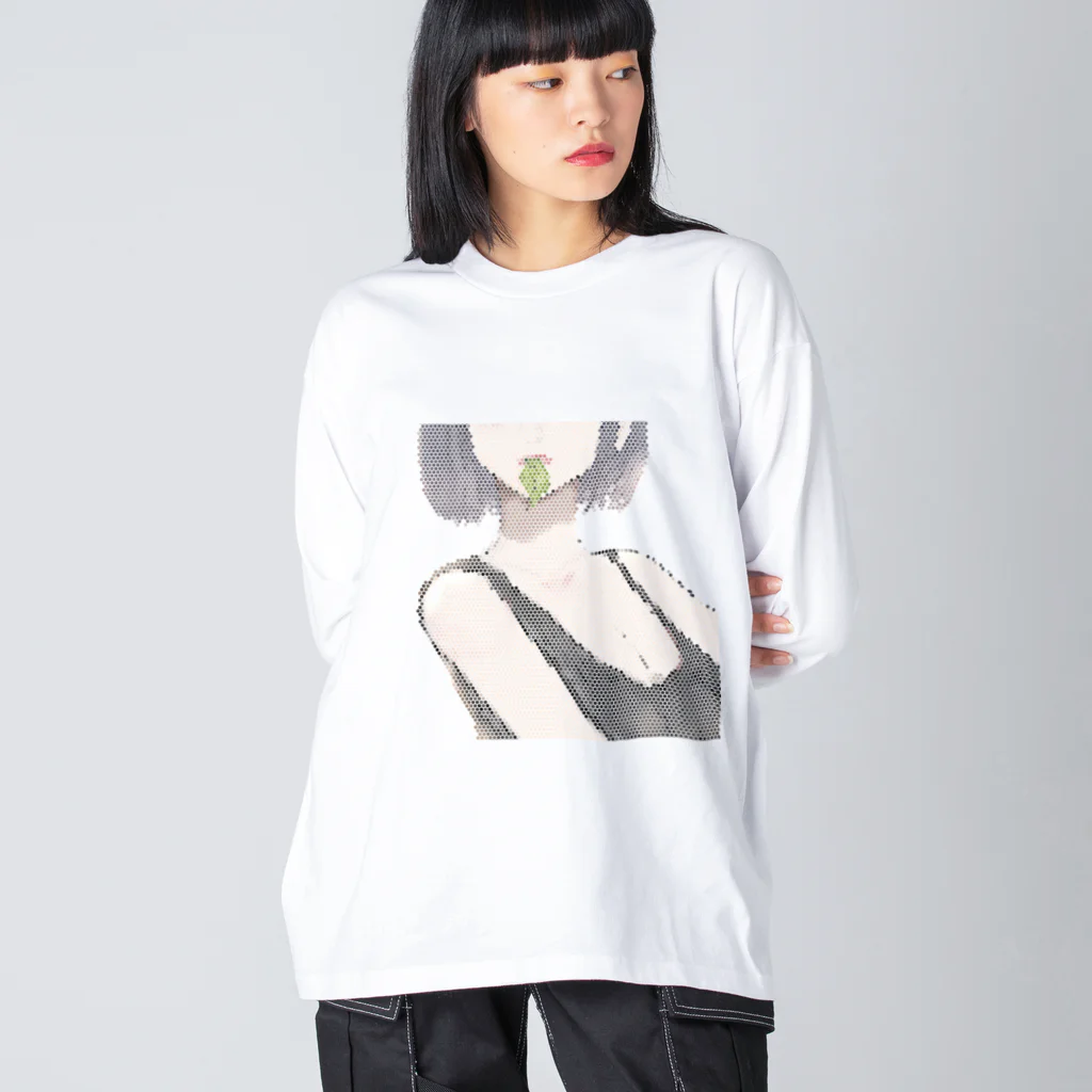 すのうてぃの🍃　透過ドットver Big Long Sleeve T-Shirt