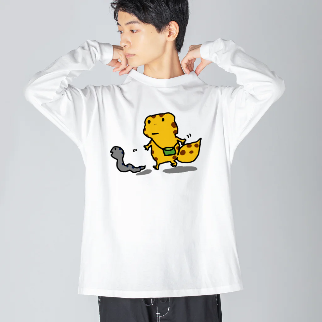 pinyako5502のひょうもんくん ビッグシルエットロングスリーブTシャツ