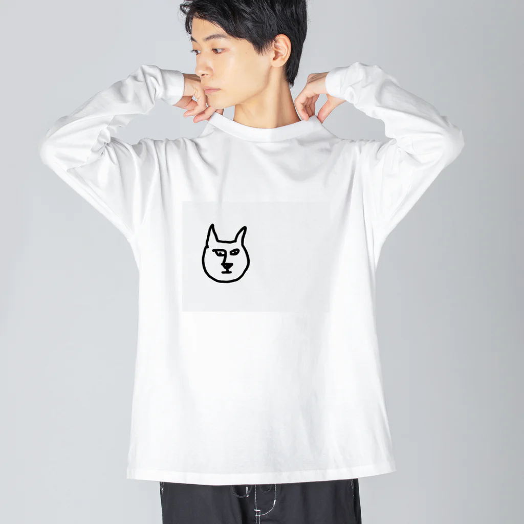 NEKO ARTのグランピーキャット ビッグシルエットロングスリーブTシャツ