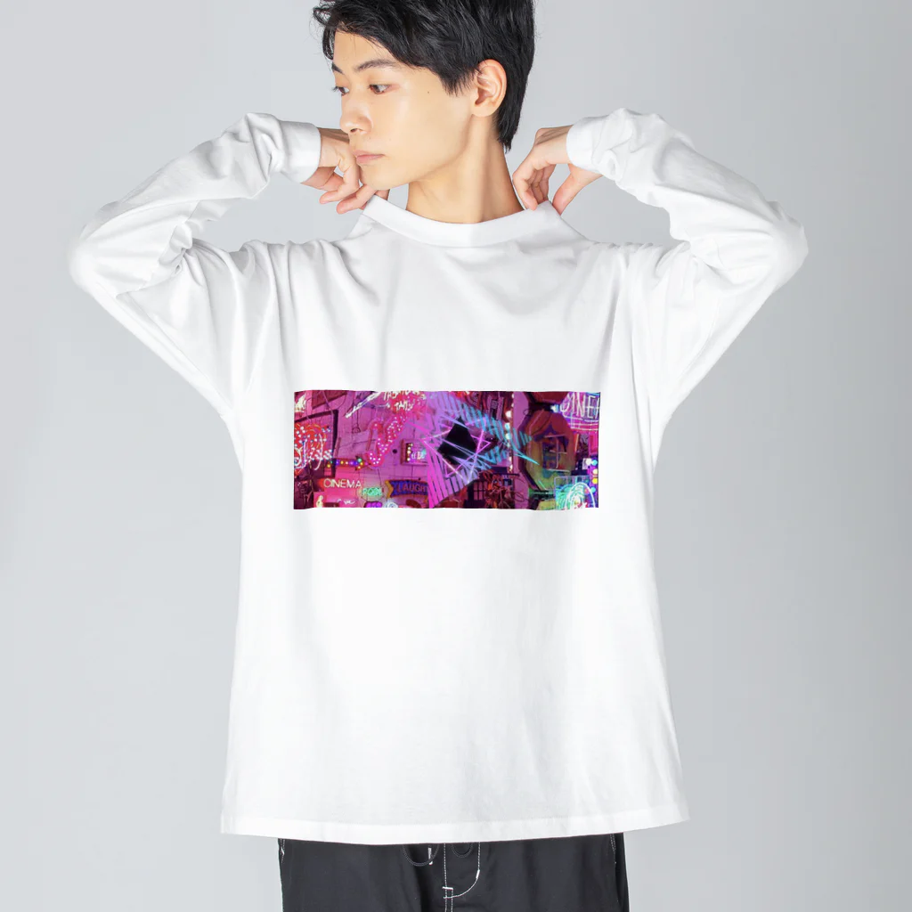 strangeのサイバーピンク Big Long Sleeve T-Shirt