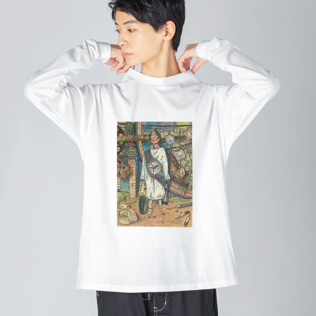 ブルーウォッチの時計少女 Big Long Sleeve T-Shirt