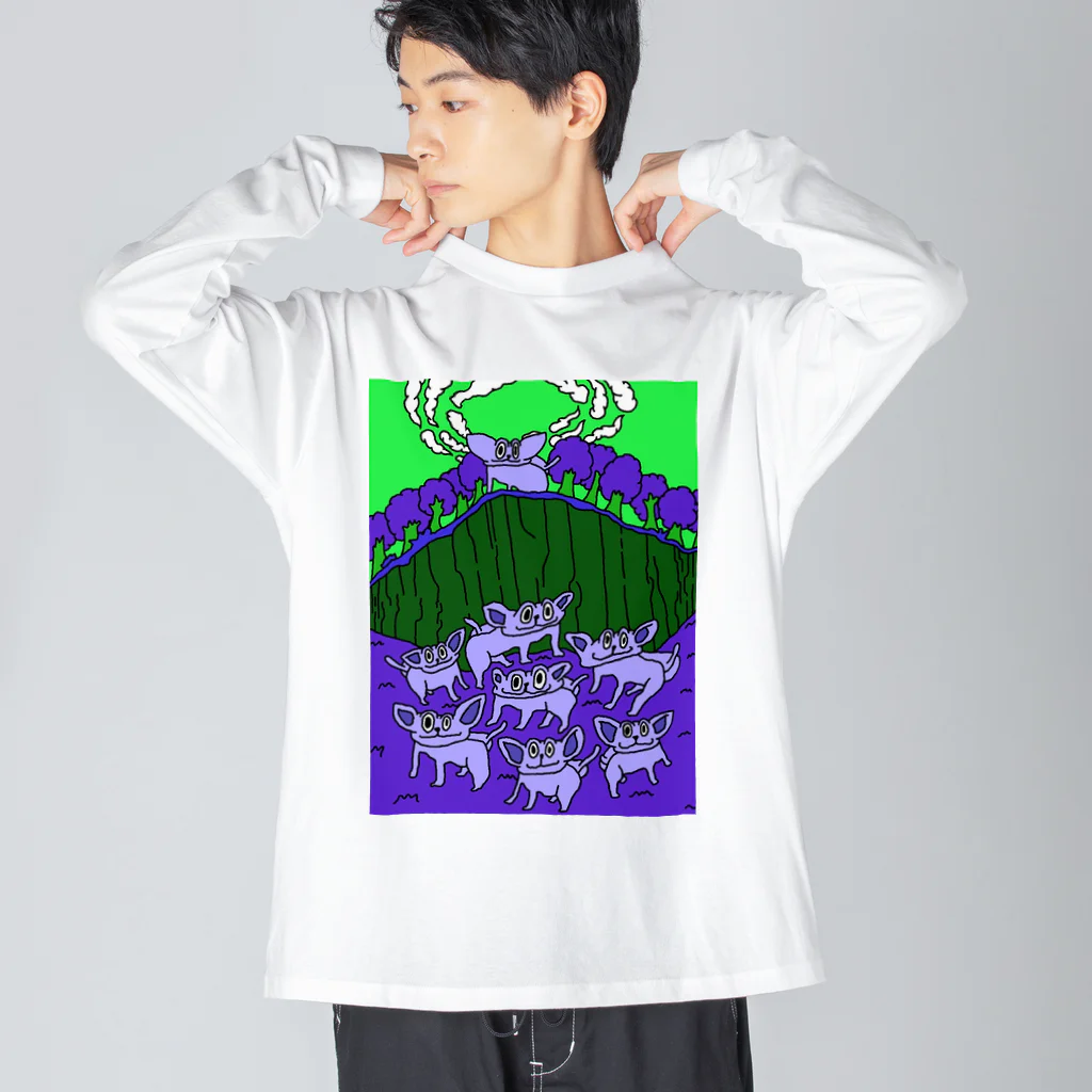 4000kmの王者のたたずまい in night Big Long Sleeve T-Shirt