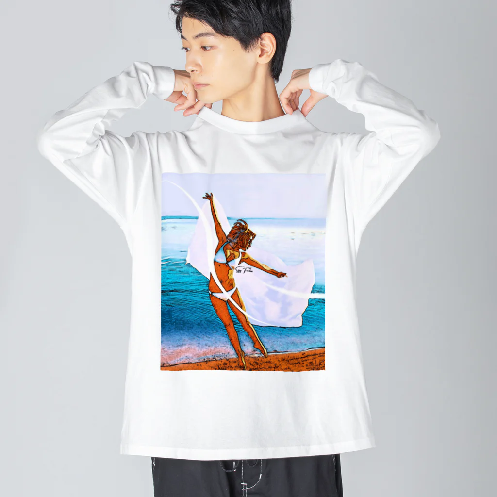 aoi.aoのSummer Girl - Stay Fearless Version #1 Big Long Sleeve T-Shirt