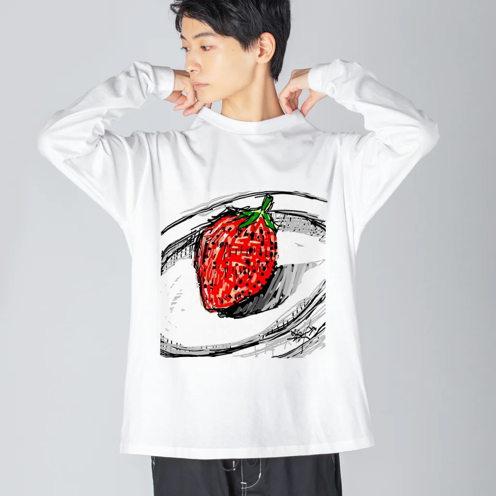 Kaedeのstrawberry ビッグシルエットロングスリーブTシャツ