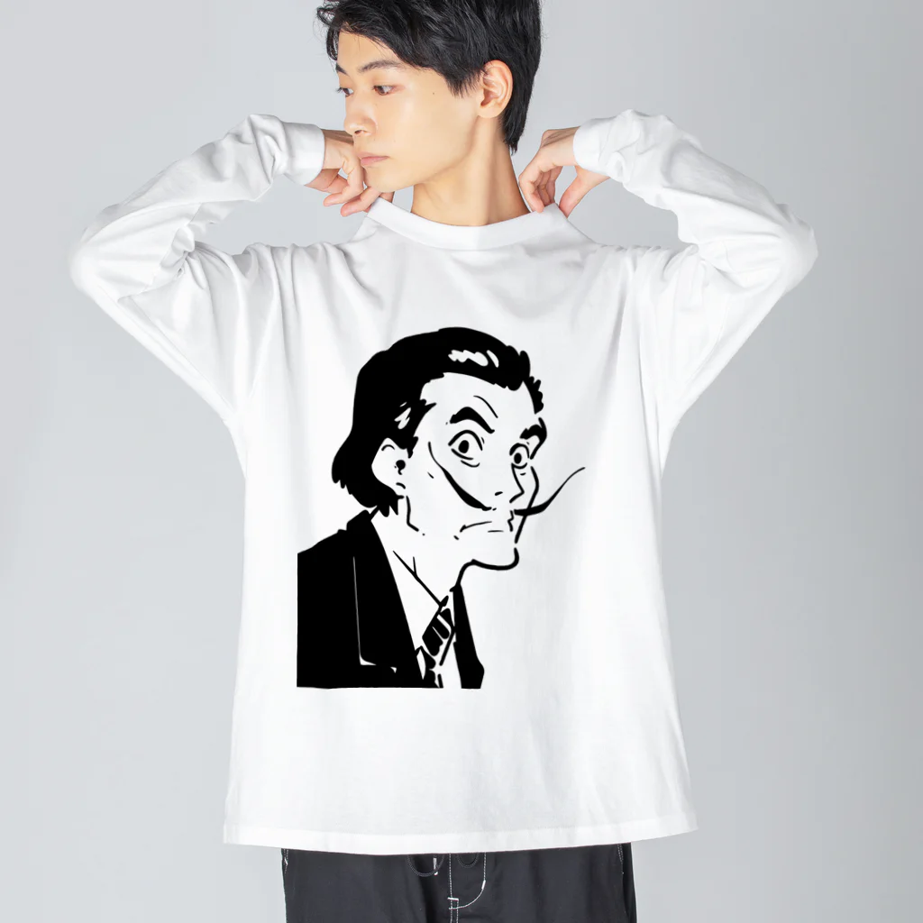 山形屋米店のサルバドール・ダリ(Salvador Dalí) Big Long Sleeve T-Shirt