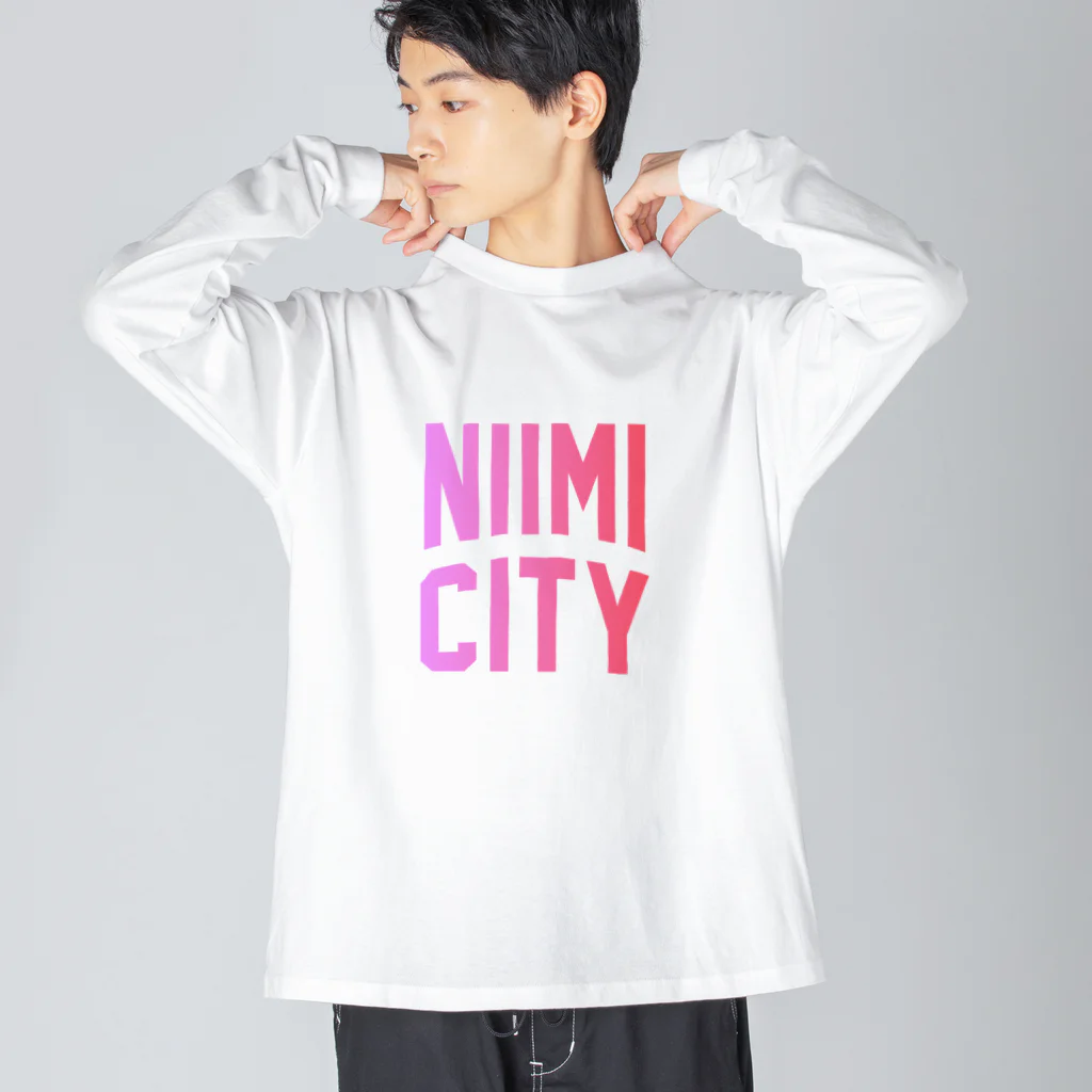 JIMOTOE Wear Local Japanの新見市 NIIMI CITY Big Long Sleeve T-Shirt