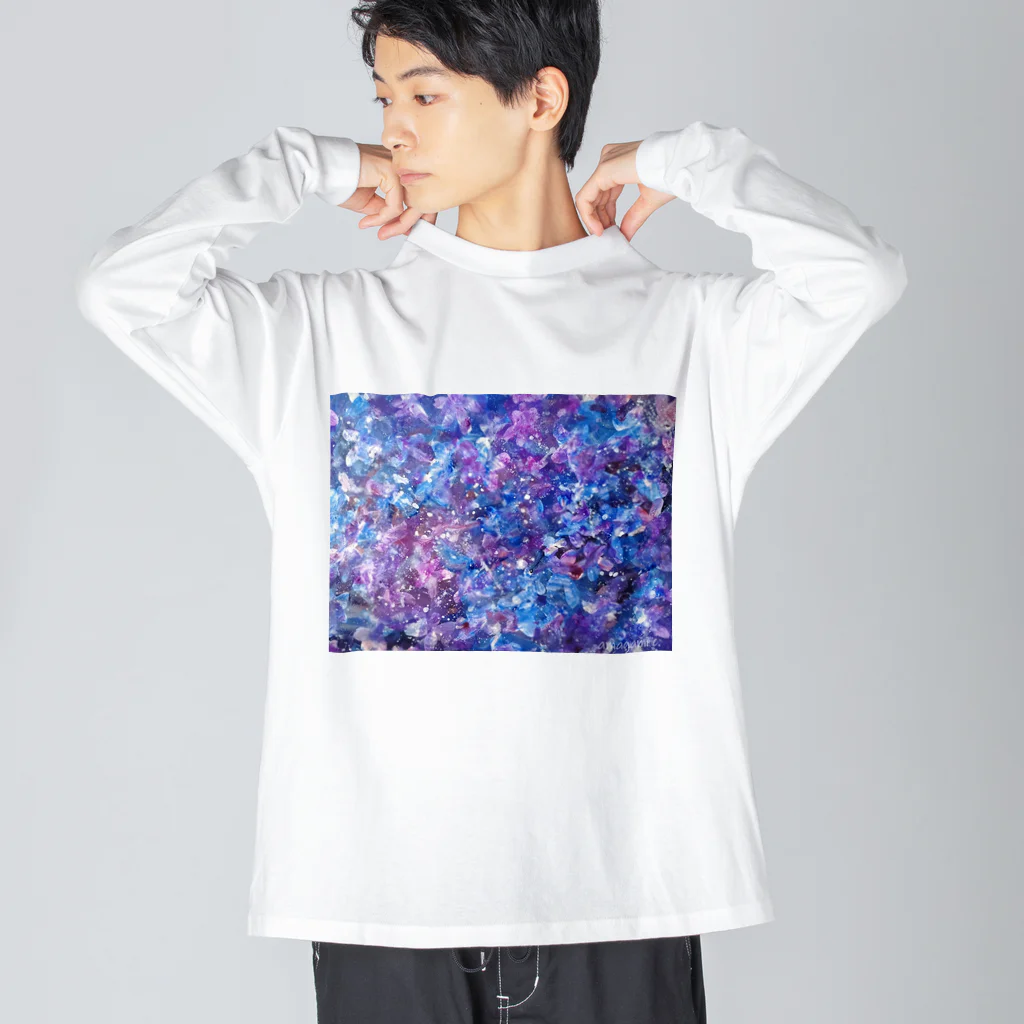 Laugh Rain Laboのmystic bloom. ビッグシルエットロングスリーブTシャツ