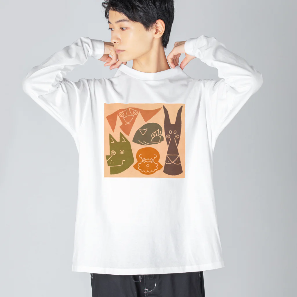 boo-banaのワンワンズ Big Long Sleeve T-Shirt